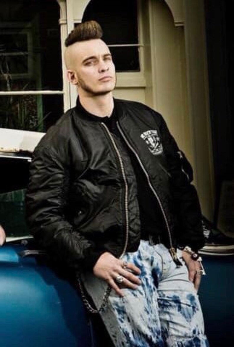 MA1 bomber jacket black