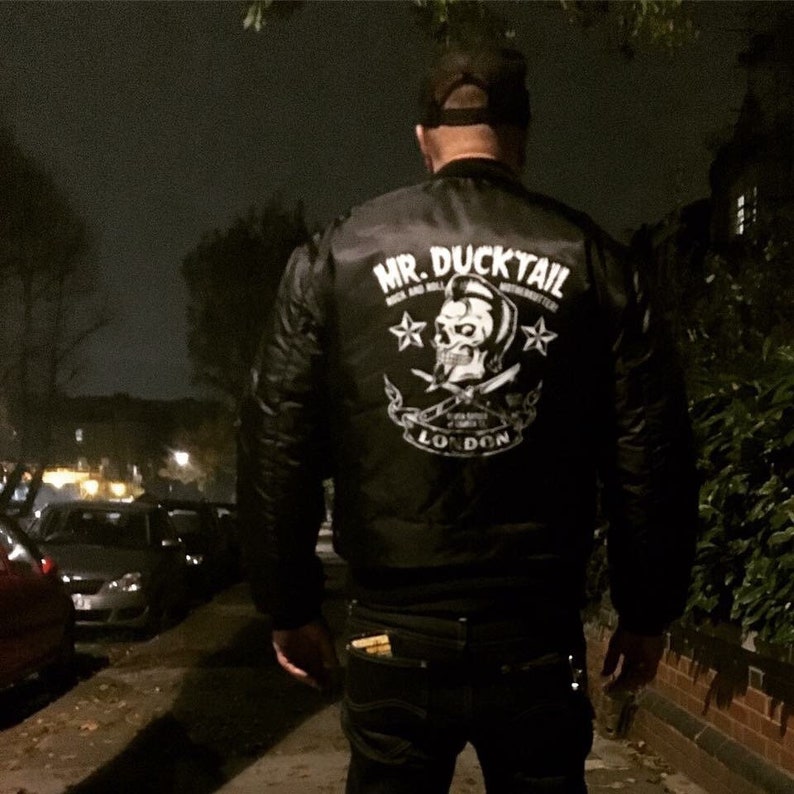 MA1 bomber jacket black