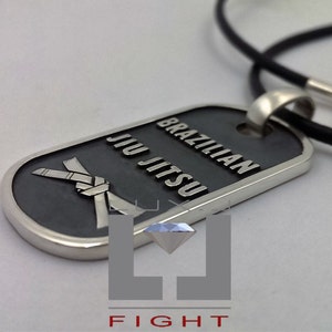 BJJ Necklace, Jiu Jitsu Pendant, BJJ, Brazilian Jiu Jitsu, Martial Arts Accessories, Martial Arts Jewelry, Sport Accessories, mma, ufc