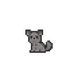 maltipoo pixel vinyl sticker, cute kawaii puppy decal for laptops & bottles