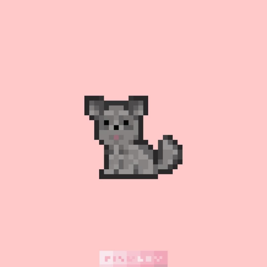 Maltipoo Pixel Art - Kawaii Puppy Digital Art for Small Prints, Emojis ...