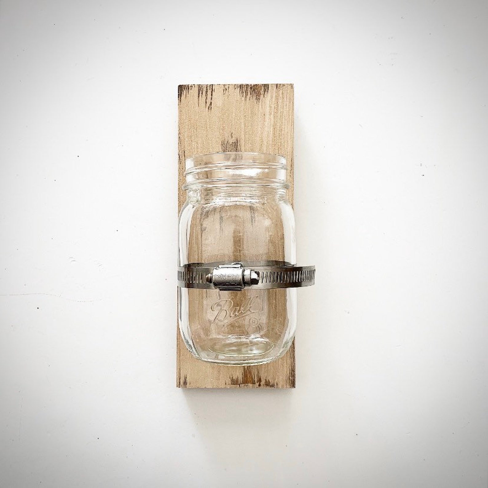 Mason Jar Toothbrush Holder Mason Jar Holder Wall Storage Etsy