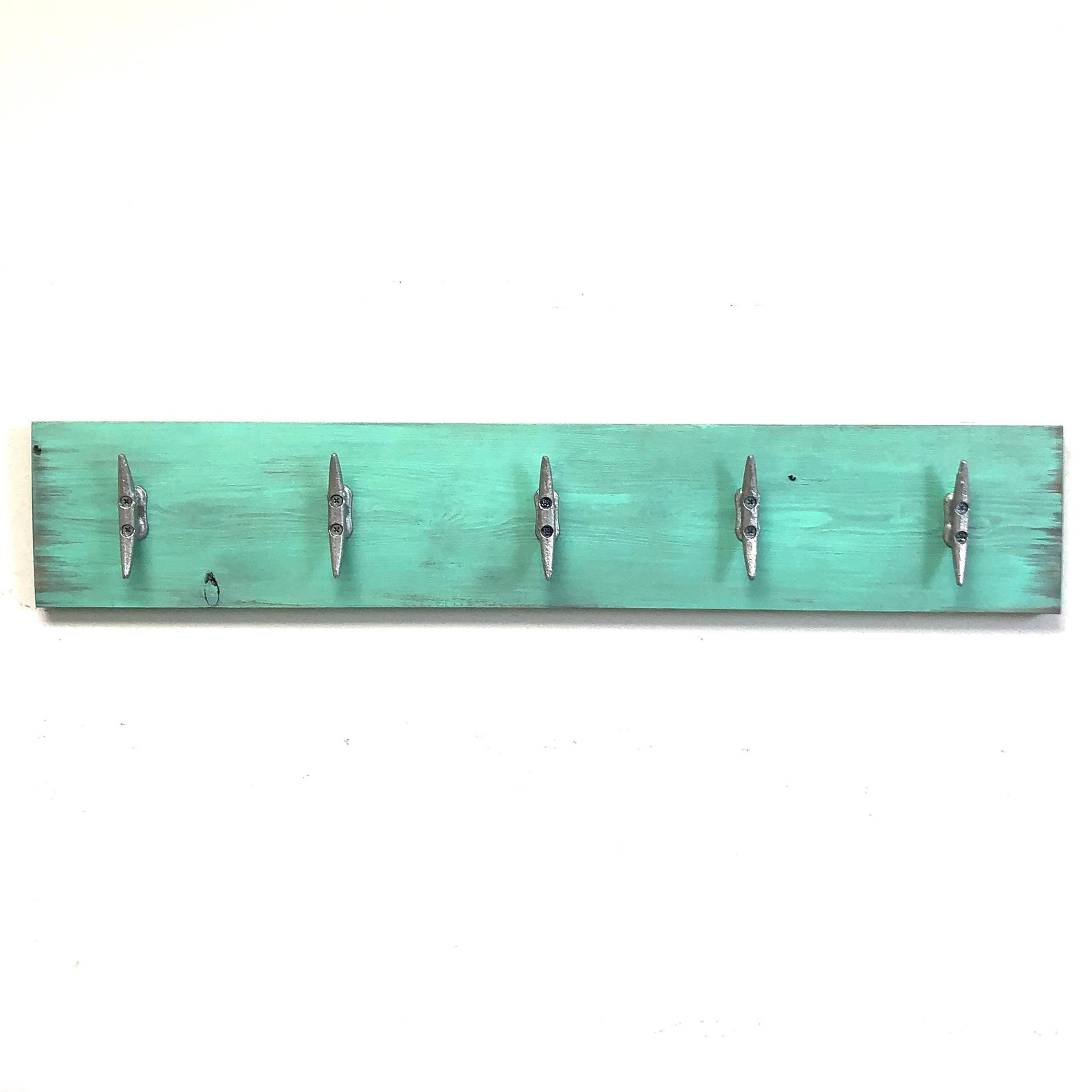 Boat Cleat Towel Rack Seaglass teal / Mint / Turquoise Etsy