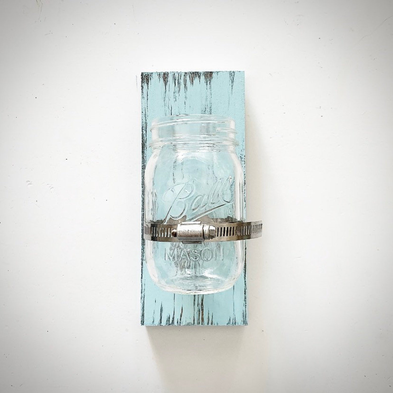 Mason Jar Toothbrush Holder Mason Jar Holder Wall Storage Etsy