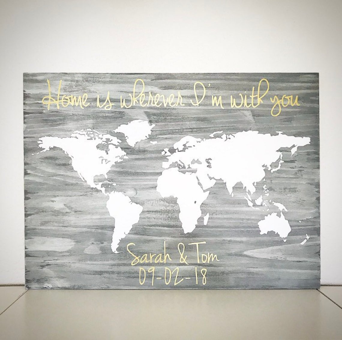 Custom Wood World Map 22x30 Rustic Wooden World Map Sign Etsy