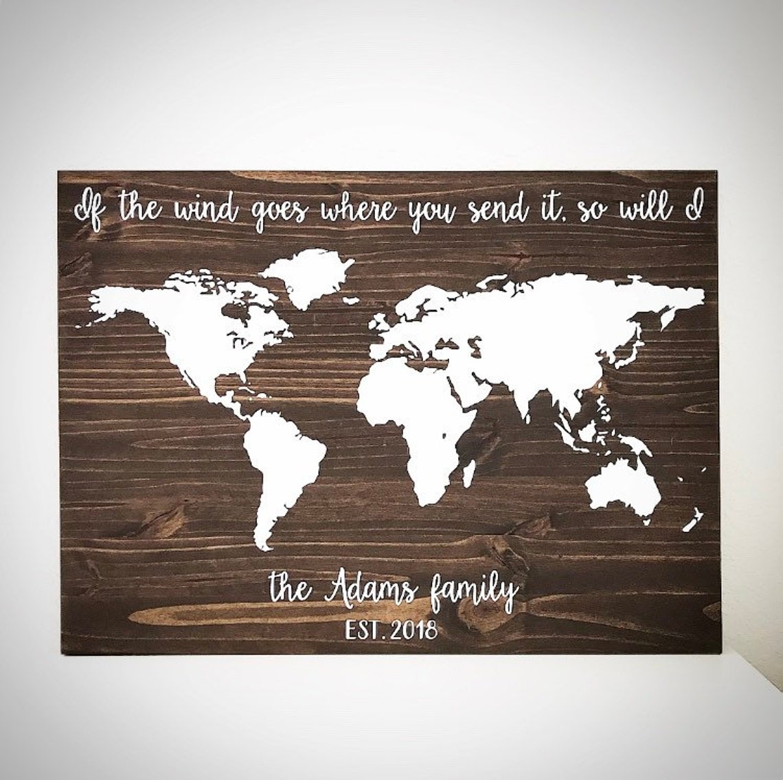 Custom Wood World Map 22x30 Rustic Wooden World Map Sign Etsy