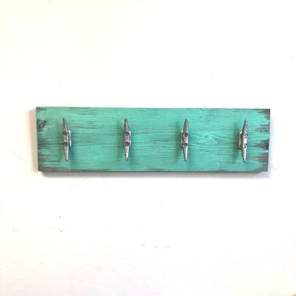 Boat Cleat Towel Rack Seaglass teal / Mint / Turquoise Etsy