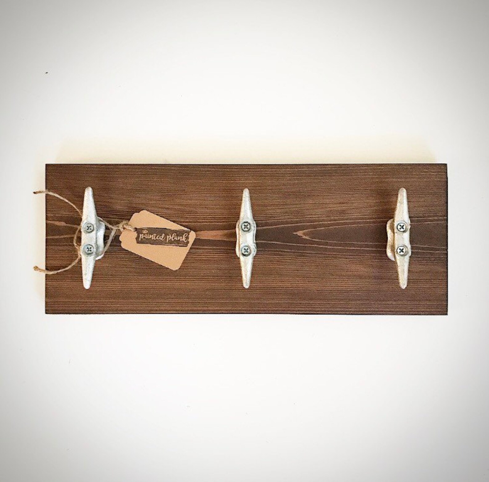 Boat Cleat Towel Rack Walnut Wood Wall Hooks Key Holder Etsy