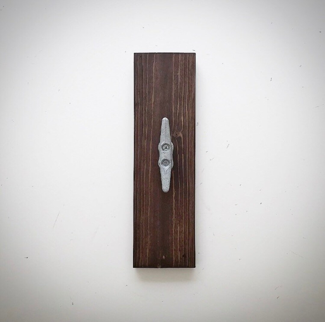 Wood Boat Cleat Rack, Wooden Towel Rack, Key Holder Hook, Dog Leash