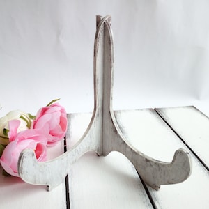 Easel sign holder, Rustic wooden wedding sign holder, Vintage distressed decor, Wood menu stands, Plate number holder, Wedding table decor