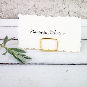 Place card holder, Gold place card holder, Silver card holder, Black escort card holder, Boho wedding name tag holder, Modern wedding table