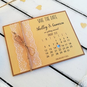 Save the date cards, Wedding invitations, Save the date cards and envelopes, Rustic save the date no picture, Wedding invite, Custom, Lace image 1