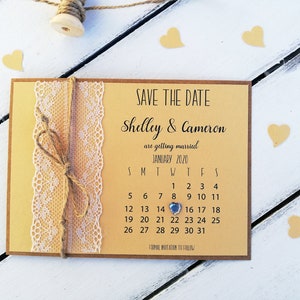 Save the date cards, Wedding invitations, Save the date cards and envelopes, Rustic save the date no picture, Wedding invite, Custom, Lace image 2