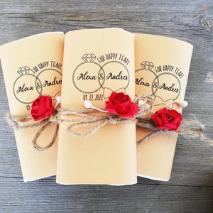 For Happy tears Tissue pack, Wedding Ceremony pack, Personalized Wedding favors, For happy tears tissues, Custom tissues, Tears of joy packs