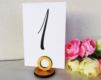 Table number holder stand, table number holders gold, Table Card Stands, menu stand, Number card holder