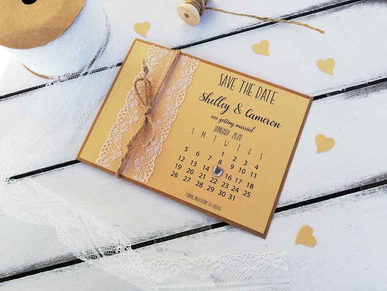 Save the date cards, Wedding invitations, Save the date cards and envelopes, Rustic save the date no picture, Wedding invite, Custom, Lace image 7