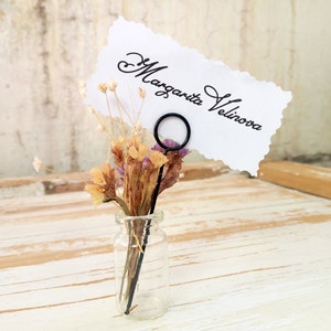 Name tag holder sticks, Plase card holder sticks, Name tag holder, Wedding table stands decor, Centerpieces