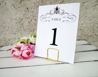 Table number holders, Wedding menu stands, Square cards holder, Wedding table decor, Party, Reception, Event, Gold, Silver, Black, Copper