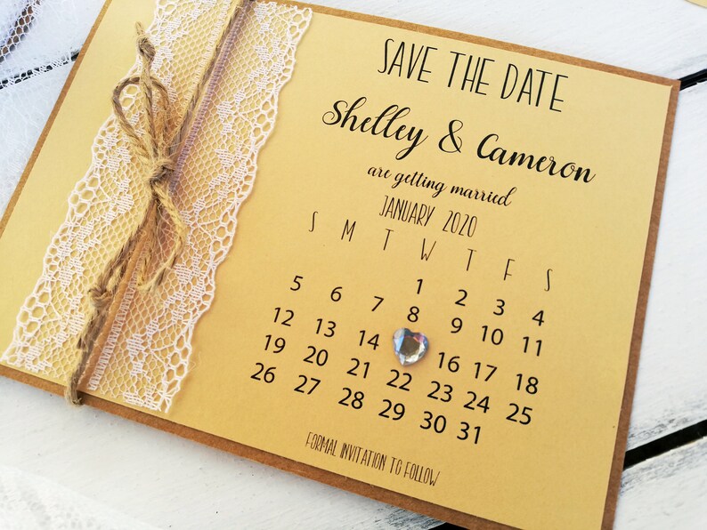 Save the date cards, Wedding invitations, Save the date cards and envelopes, Rustic save the date no picture, Wedding invite, Custom, Lace image 6