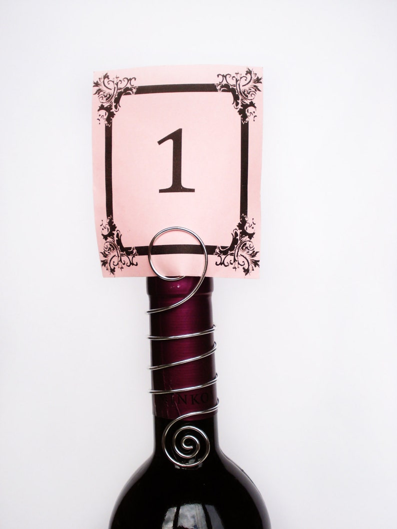 Silver Table Number Holder Gold Wedding Reception Etsy