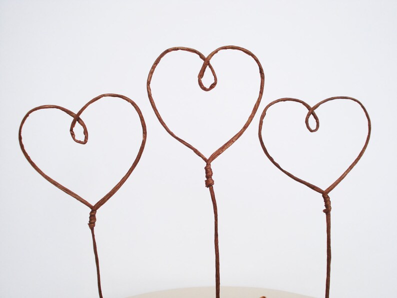 Heart Cake Toppers for Wedding Love Cake Topper Romantic - Etsy