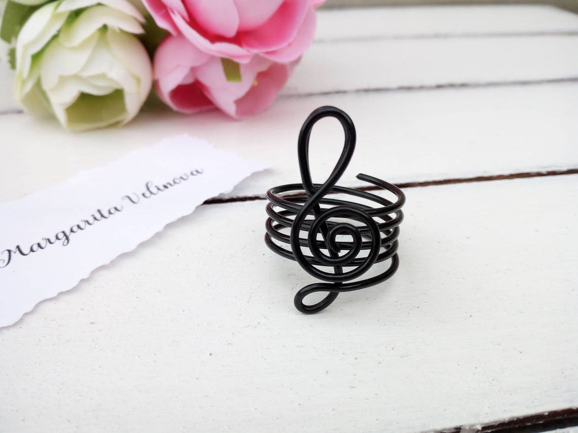 Clef place card holder Napkin ring holder Name tag holder Etsy