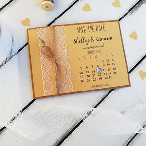 Save the date cards, Wedding invitations, Save the date cards and envelopes, Rustic save the date no picture, Wedding invite, Custom, Lace image 9