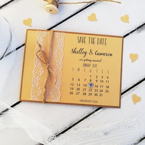 Save the date cards, Wedding invitations, Save the date cards and envelopes, Rustic save the date no picture, Wedding invite, Custom, Lace image 8