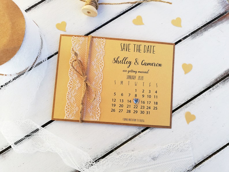 Save the date cards, Wedding invitations, Save the date cards and envelopes, Rustic save the date no picture, Wedding invite, Custom, Lace image 8