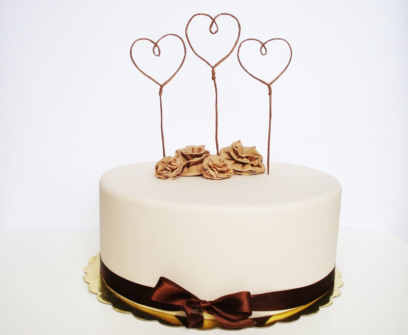 Heart Cake Toppers for Wedding Love Cake Topper Romantic - Etsy