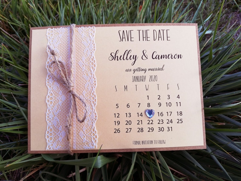 Save the date cards, Wedding invitations, Save the date cards and envelopes, Rustic save the date no picture, Wedding invite, Custom, Lace image 3