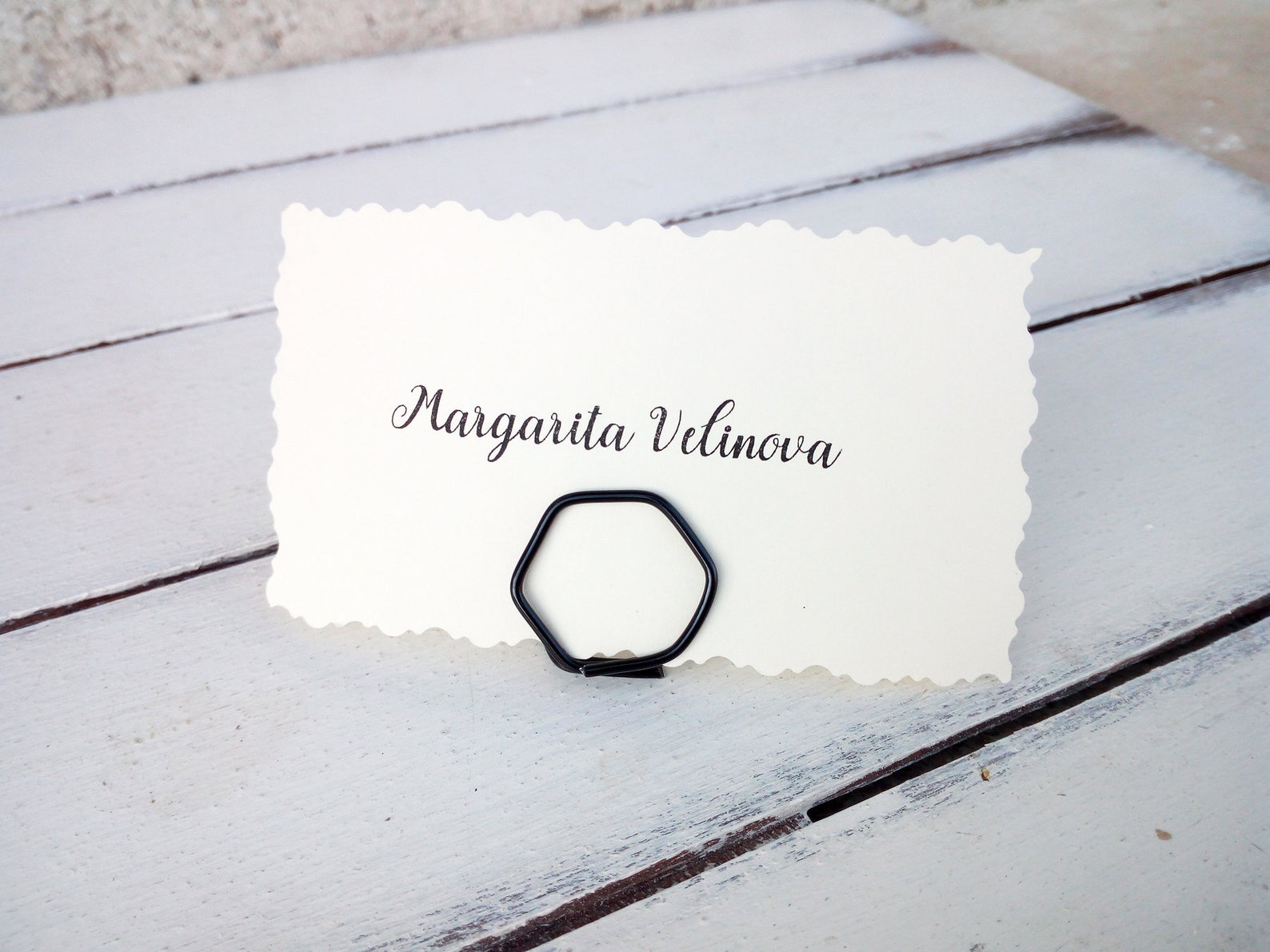 Place Card Holder Escort Card Holder Boho Geometric Card Etsy