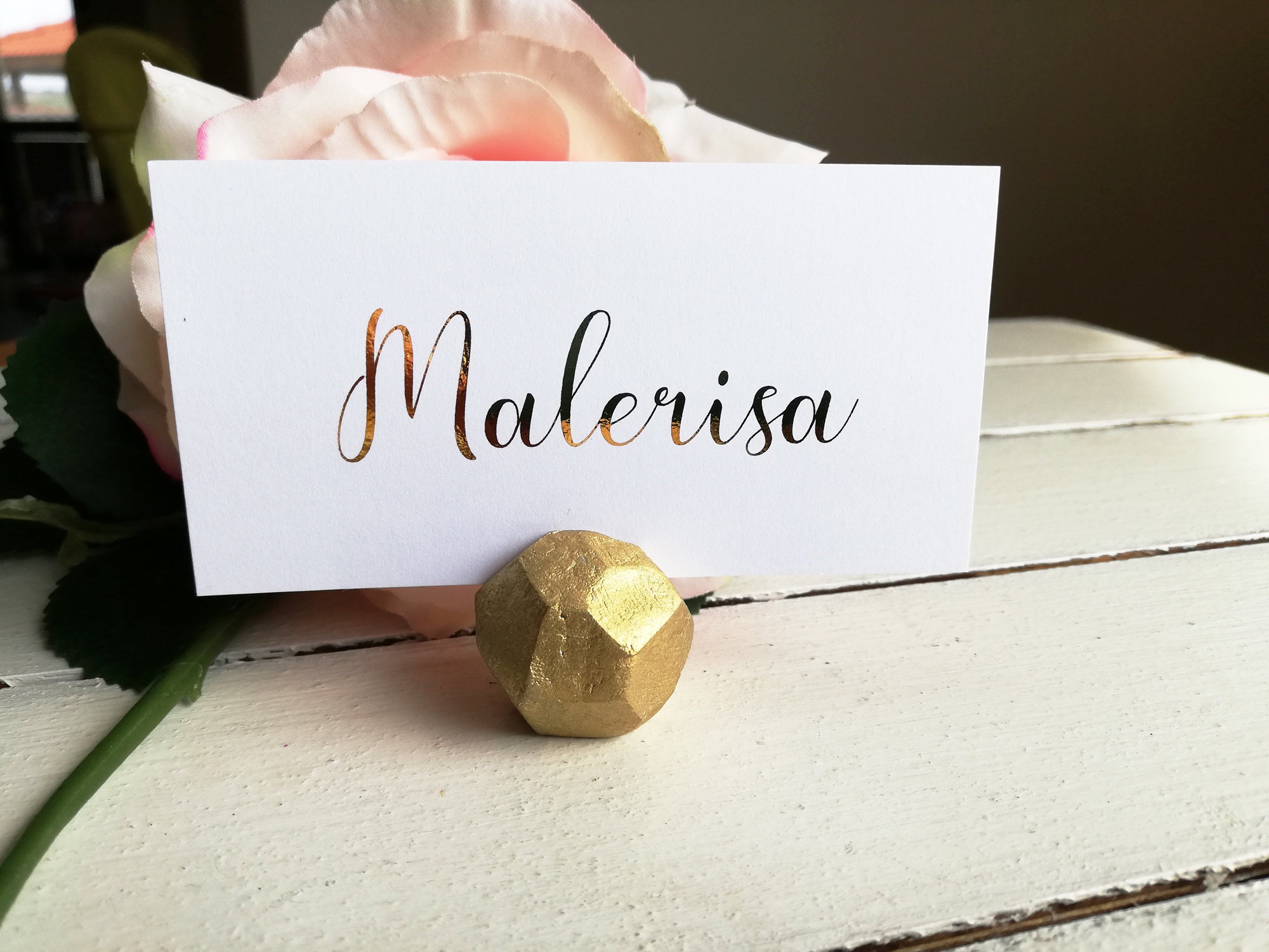 Place Card Holder Gold Place Card Holder Silver Escort Card Etsy