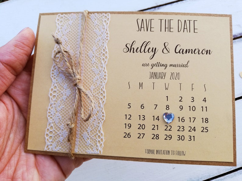 Save the date cards, Wedding invitations, Save the date cards and envelopes, Rustic save the date no picture, Wedding invite, Custom, Lace image 10