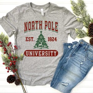 North Pole University Christmas Shirt