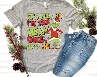 Camiseta de Natal do Grinch, sou eu, sou o malvado