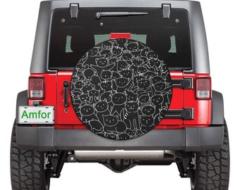 all sizes available Flippin Frog Spare Tire Cover Wheel Cover Jeep RV Camper etc