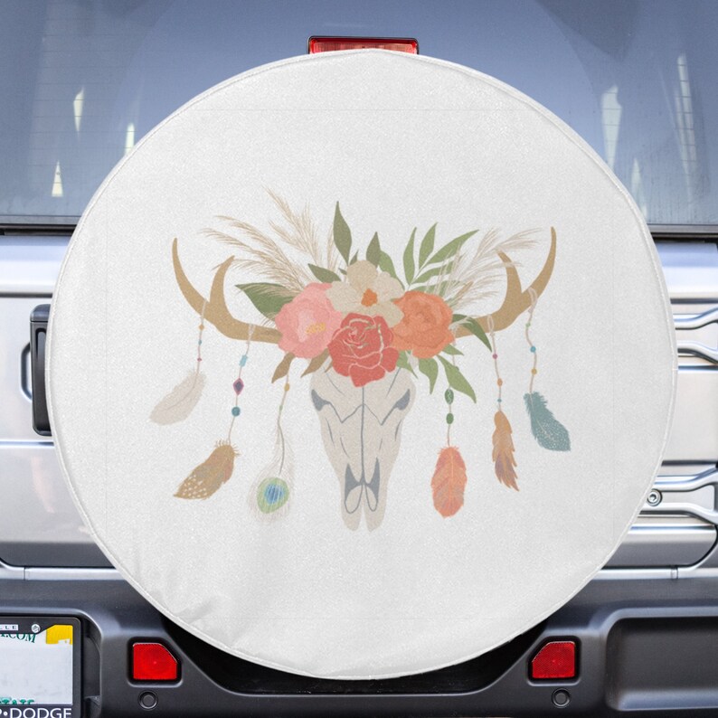 White Jeep Tire Cover With Backup Camera Hole Option Spare Etsy