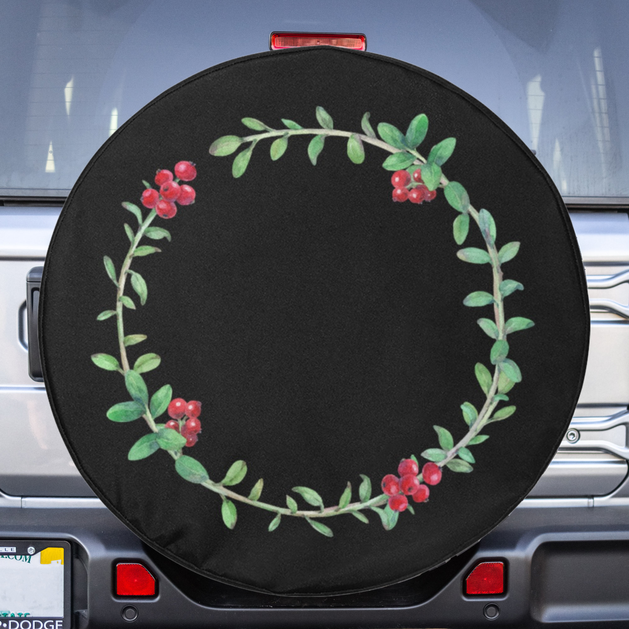 Christmas Mistletoe Wreath Spare Tire Cover for Jeep Etsy UK
