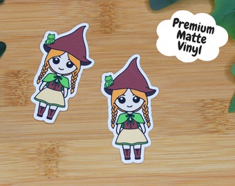 Alessia Witch Kawaii Girl Die Cut Stickers