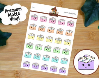 Kawaii Happy Mail Icon Planner Stickers