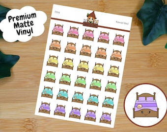 Kawaii Bed Icon Planner Stickers