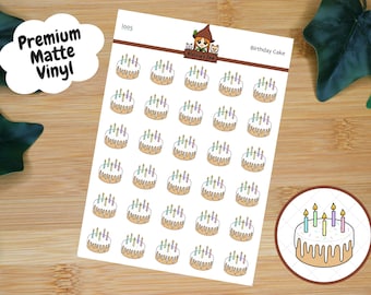 Birthday Cake Icon Planner Stickers