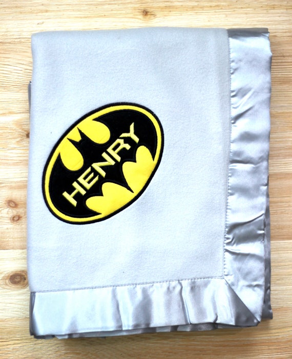 Batman Baby Blanket Custom Baby Blanket 