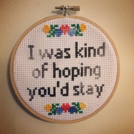 Passing Through A Screen Door Cross Stitch Etsy
