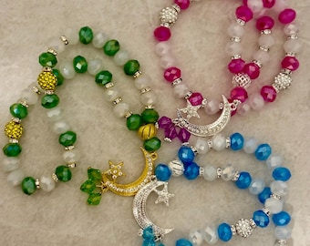 33 Beads Two Color Crystal Tasbih