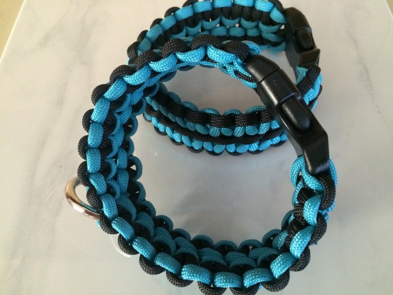 Teal paracord adult wrist restraints submissive bondage Etsy