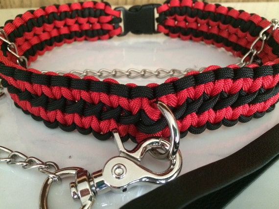 paracord collar and leash