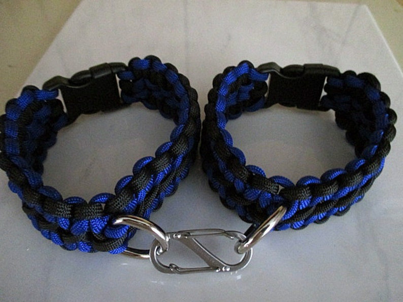 Blue Paracord Wrist Restraints D/s Bondage Etsy