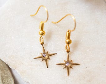 ACOTAR Earrings, Real Pressed Flowers in Resin, Velaris Jewelry, Acotar jewelry, A Court of Thorns and Roses, Dried Flowers, 3 Stars, Star